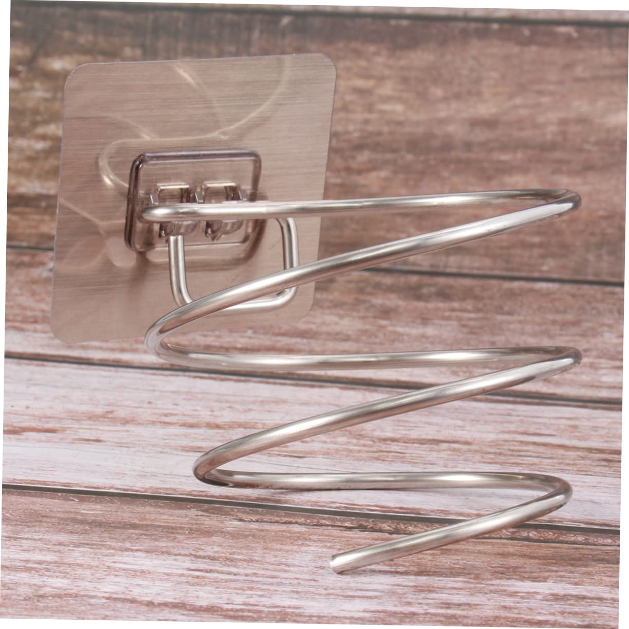 Healeved 2pcs Wall-mounted Hair Dryer Bracket Hands Stand Holder Metal Storage Rack for Home Drilling Easy Install Stylish Organizer