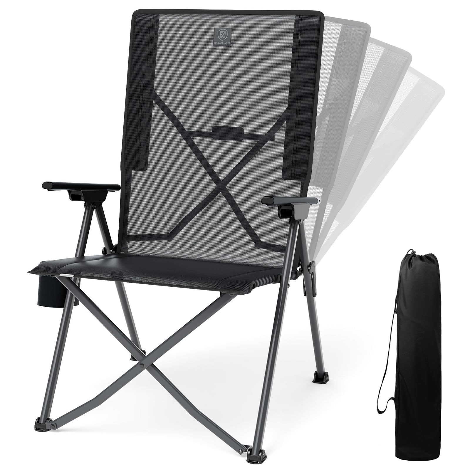 EVER ADVANCED Reclining Camping Chair