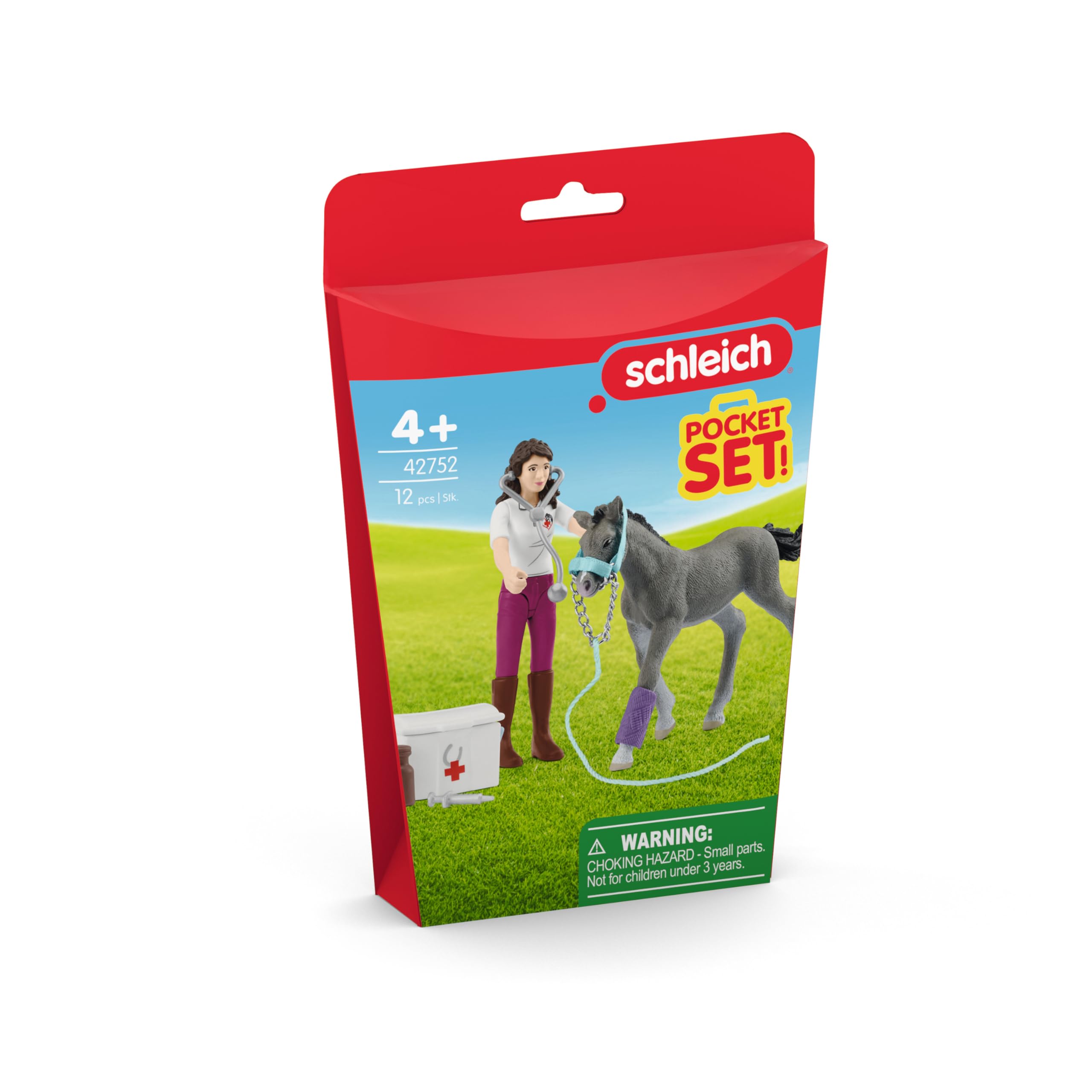 Schleich Horse Club Ms. Kramer with foal 12 Piece Pocket Set for Girls and Boys Ages 4+, Multicolor - Image 2