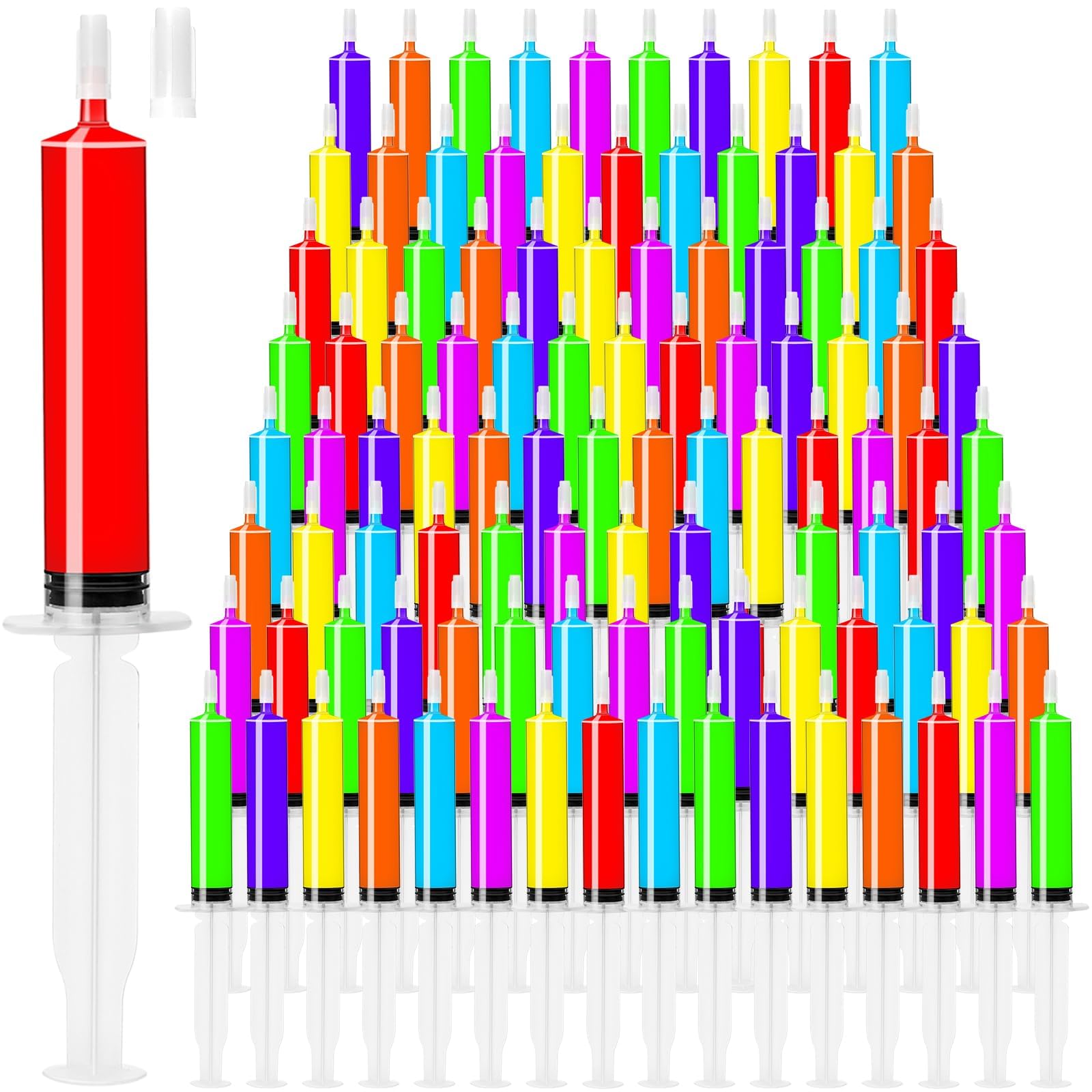 20ml Jello Shot Syringes 100 Pack with Tip Cap for Adults Kids — Amazon image 10