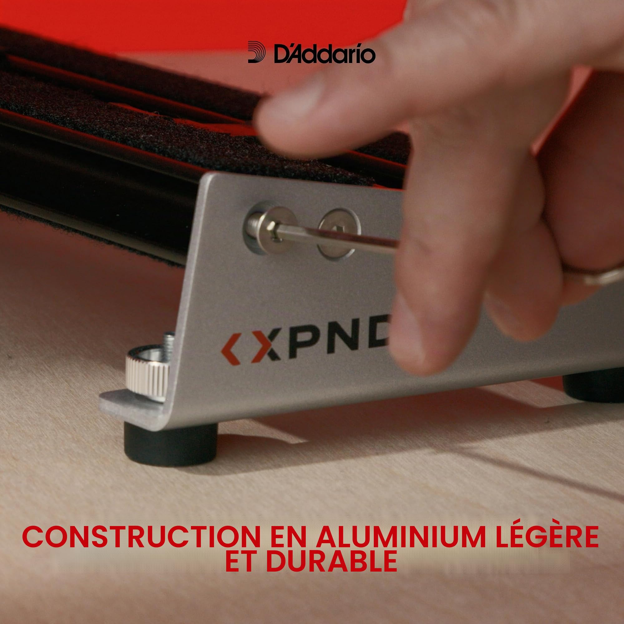 D'Addario XPND Core pédalier – Grand pédalier pour guitare à deux rangées – Solide et léger
