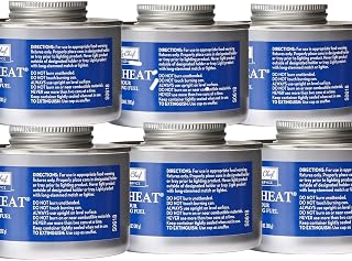Bakers and Chefs Safe Heat Chafing Fuel, up to six Hour Burn time (12, 9.24 Oz)