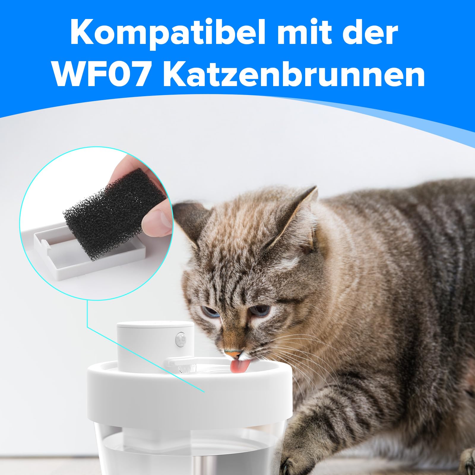 Jewyow 12 filtri per fontane per gatti Jewyow WF07 WF08