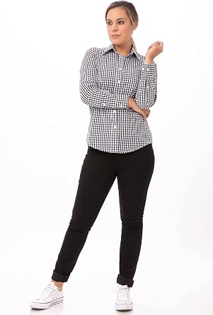 Chef Works Women's Gingham Dress Shirt