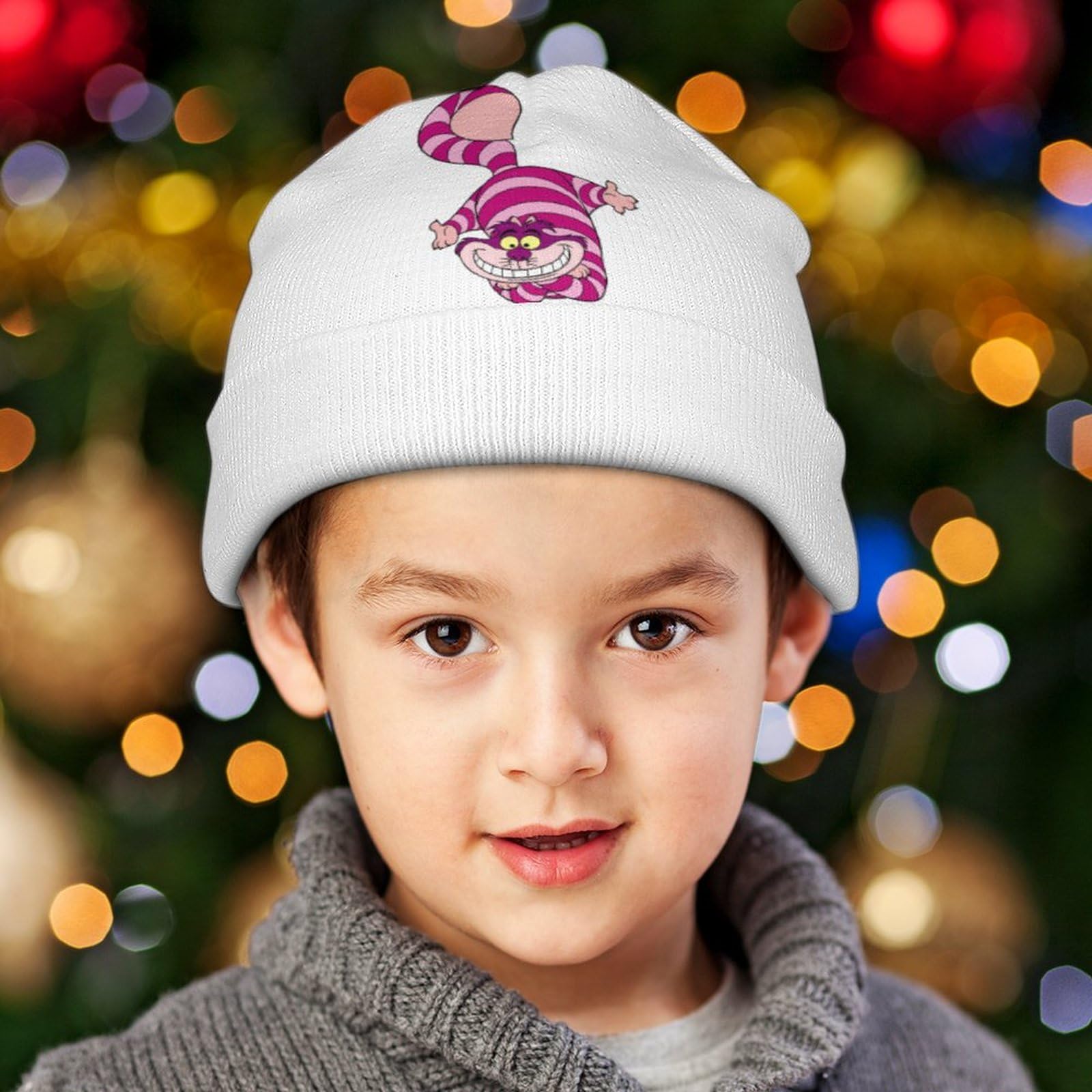 Amazon.co.jp: 不思議の国のアリス チェシャ猫 帽子 キッズ ニット帽