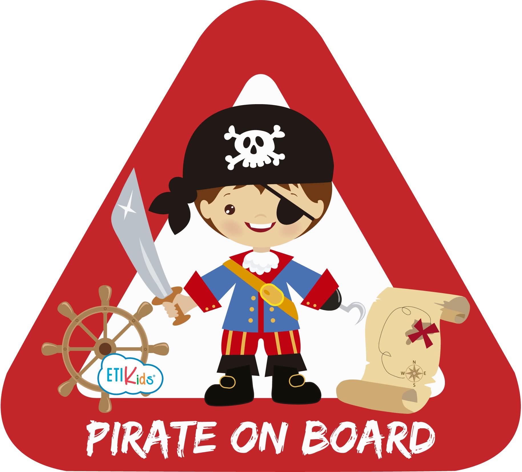 Baby on Board Sticker for Cars & Motorcycles. Adhesive Vinyl, Durable 15 x 13.7 cm