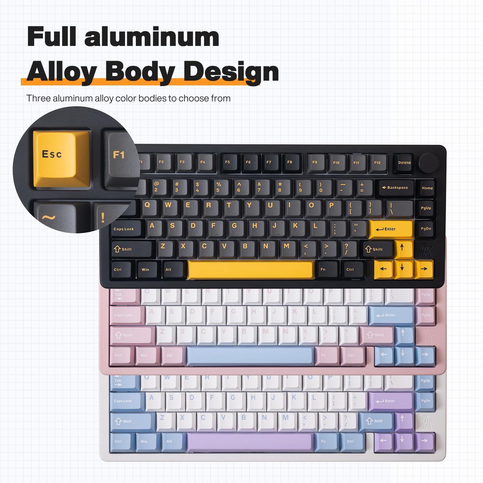 キーボード GK GAMAKAY TK75PRO 75% Gamakay TK75 PRO Wireless Aluminum Mechanical Keyboard – GamaKay