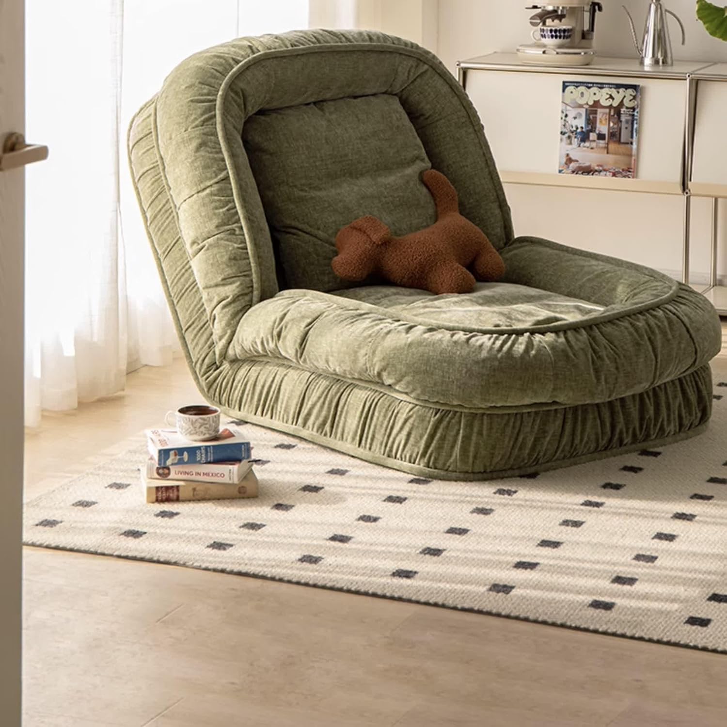 ESRADA Foldable Human Dog Bed Suitable for Adults 2-in-1 Calming Human Size Giant Dog Bed Suitable for Pet