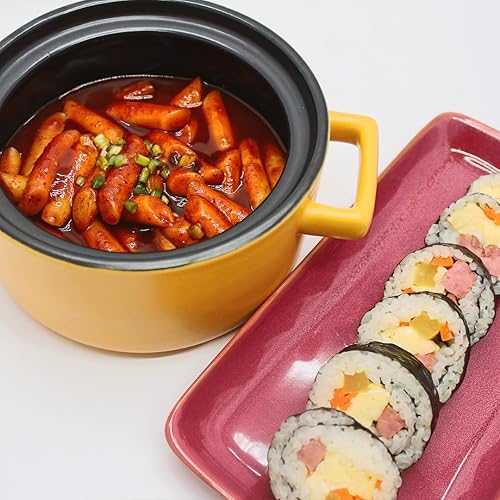Miniatura 7 de Yopokki Instant Halal Tteokbokki Pack (Hot Spicy, Pack de 2) Comida callejera coreana con salsa picante dulce y picante Topokki Rice Cake - Rápido y