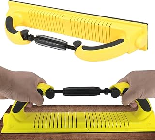 2 Pcs Hand Sander with Handle Hand Grinding Board with Curved Adjustment Manual Sanding Tool for Intricate Surfaces with 70mm Mesh Sand or Two Sheets Levabe Paper