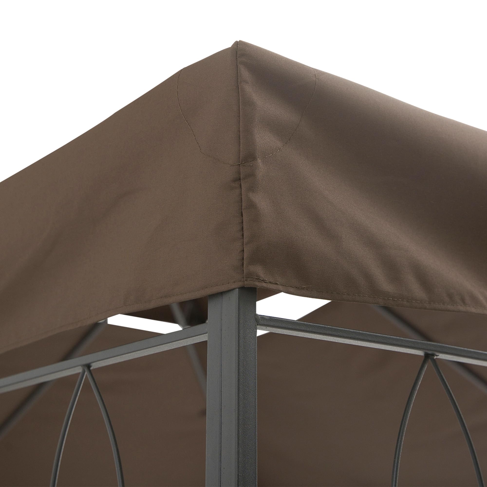 Outsunny Toile de Rechange pour Pavillon Tonnelle Tente Polyester Haute Densité Imperméabilisé 180 g/m² 3 x 4 m Chocolat
