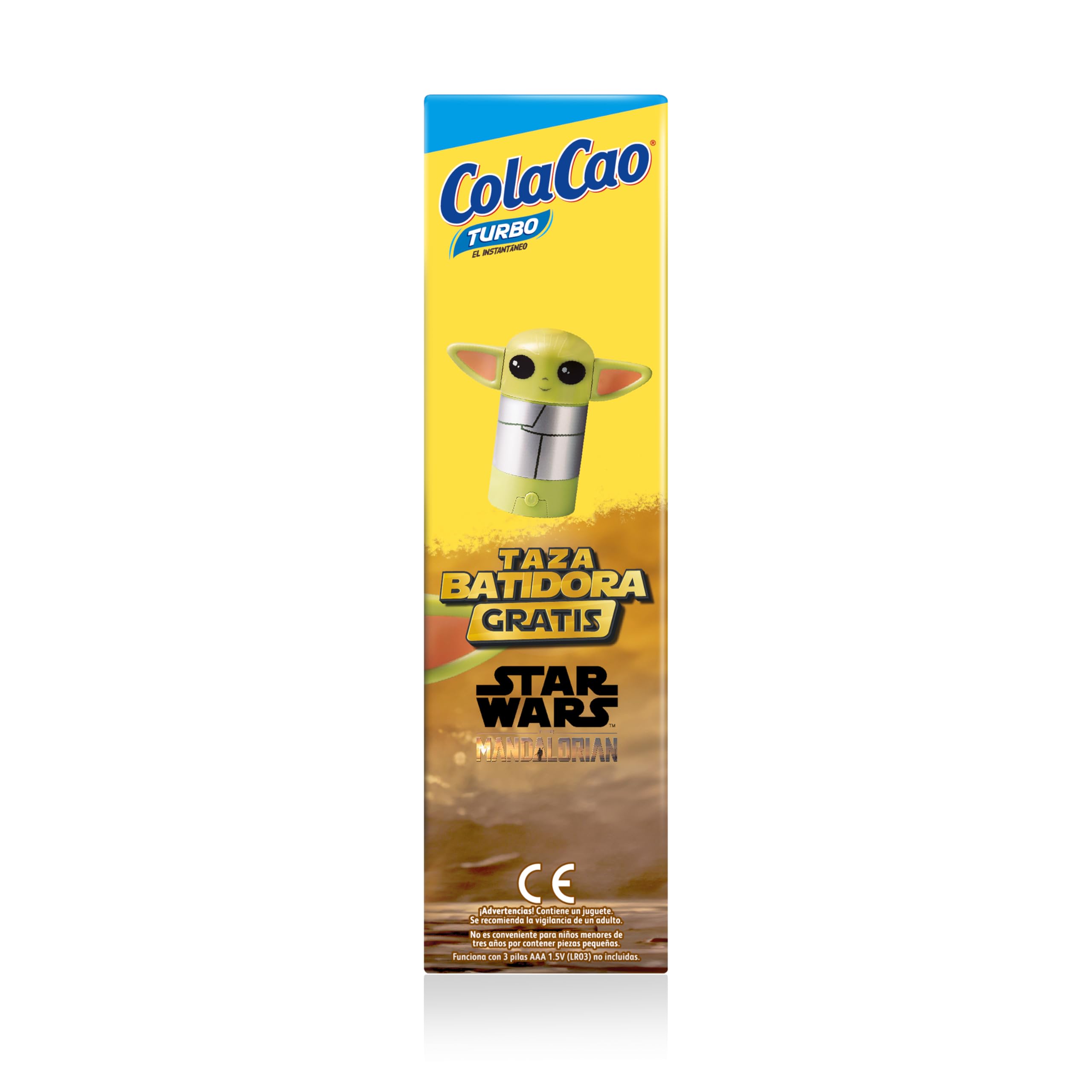 ColaCao, Turbo, Cacao Soluble Instantáneo Natural sin Aditivos - Formato Ahorro - 2,5kg (Taza Batidora Star Wars)