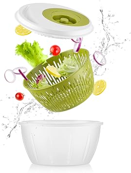Promosyonca Kaliteli Sebze Kurutucu, Salata Kurutma Makinesi (Yeşil)