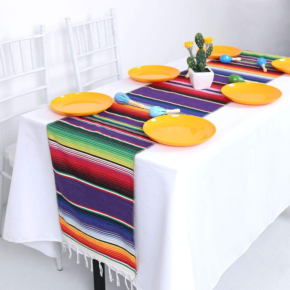 HELAKU Mexican Table Runner Mexican Runner for Mexican