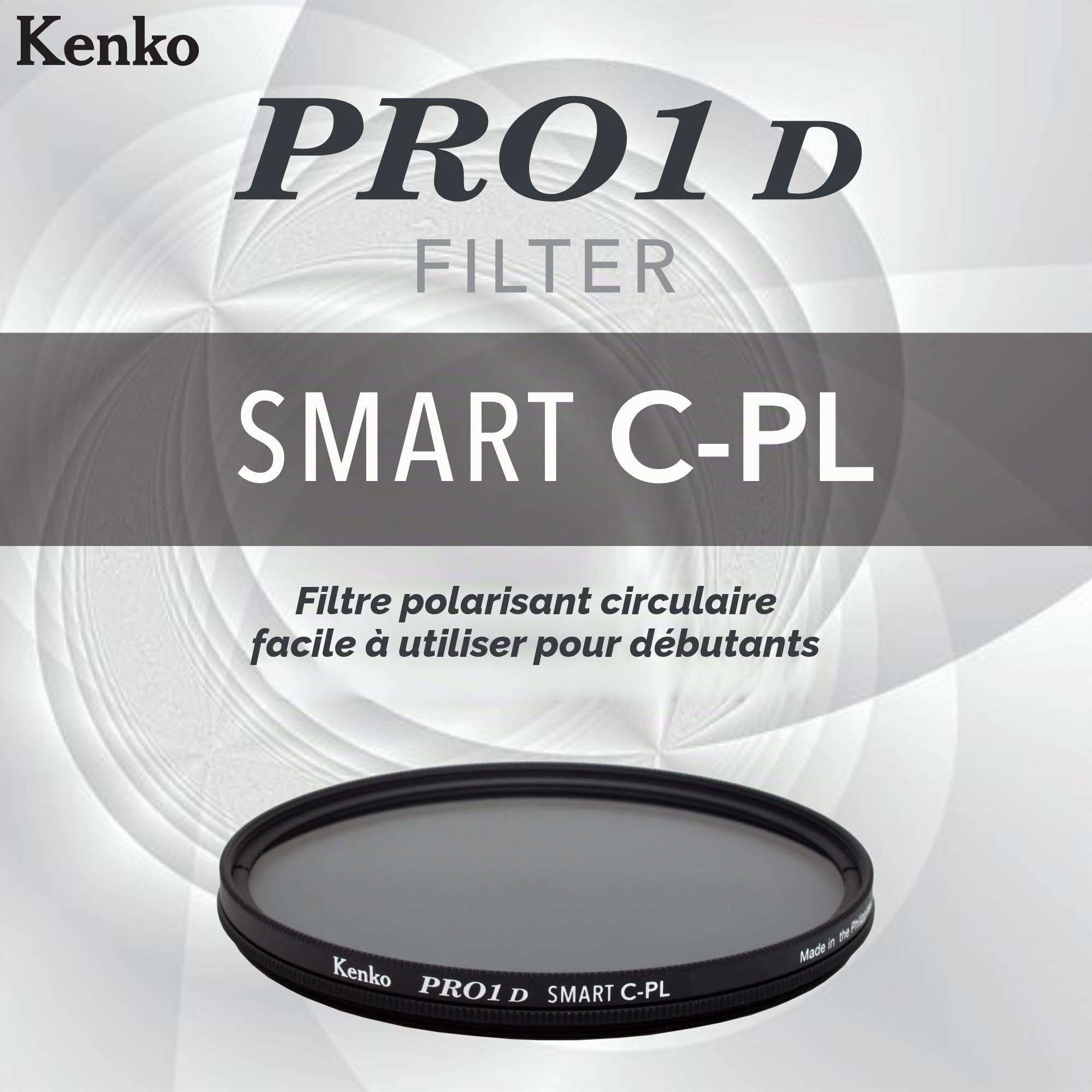 Kenko Filtre à polarisation Circulaire PRO1D Smart C-PL 67mm, à Cadre Fin, 398753