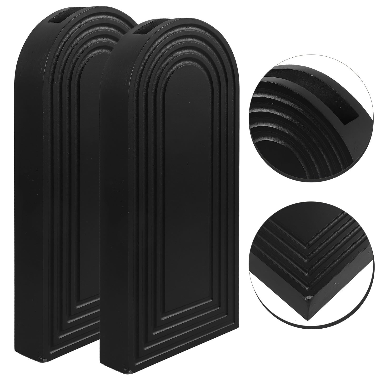 VILLCASE 2 Pièces Vase Mural en Bois Foncé pour Plantes D'intérieur, Petit Vase à Bourgeon Facile à Installer, pour Violettes Africaines et Décoration de Salon