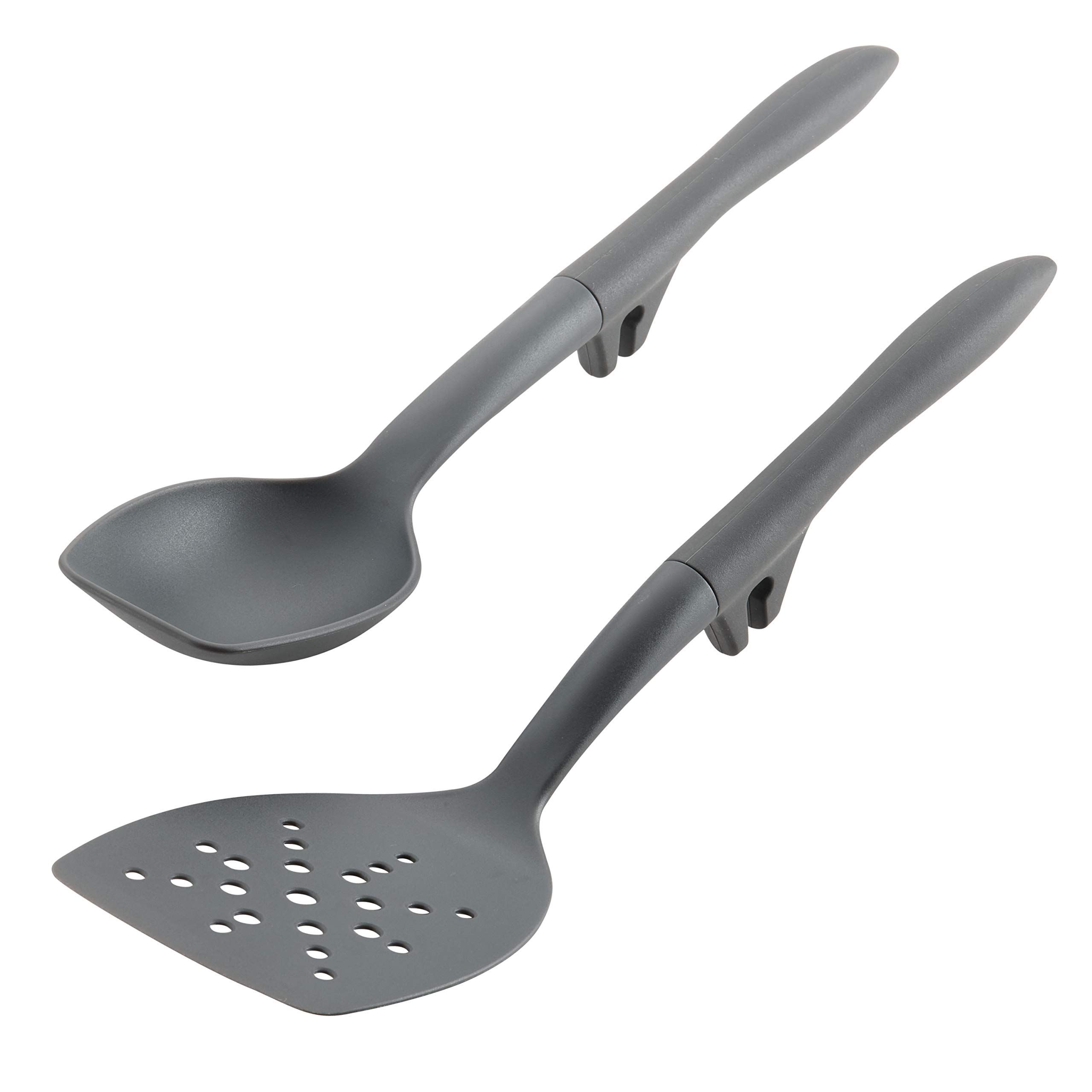Rachael Ray Pfannenwender aus Nylon mit Schlitzen 2 Piece grau
