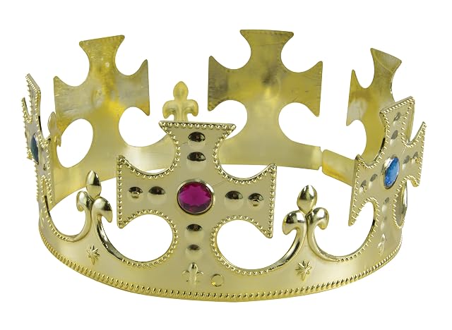 Foto 4 de 5 de P'tit Clown 17160 - Corona de Rey, Color Dorado con Piedras de Colores