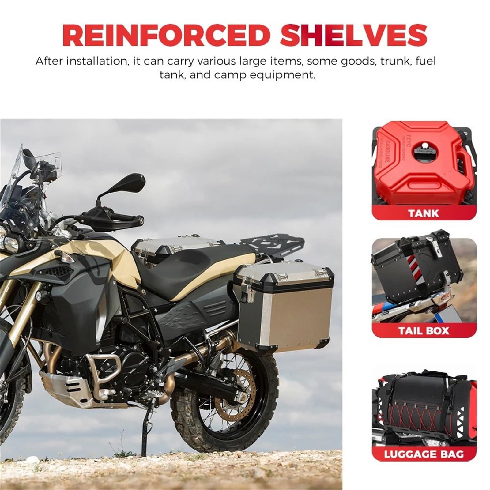 Uchwyt Topcase Pasuje do BMW F800GS F700GS F650GS Adventure 2008-2018 Tylny bagażnik motocyklowy motocyklowy Wspornik