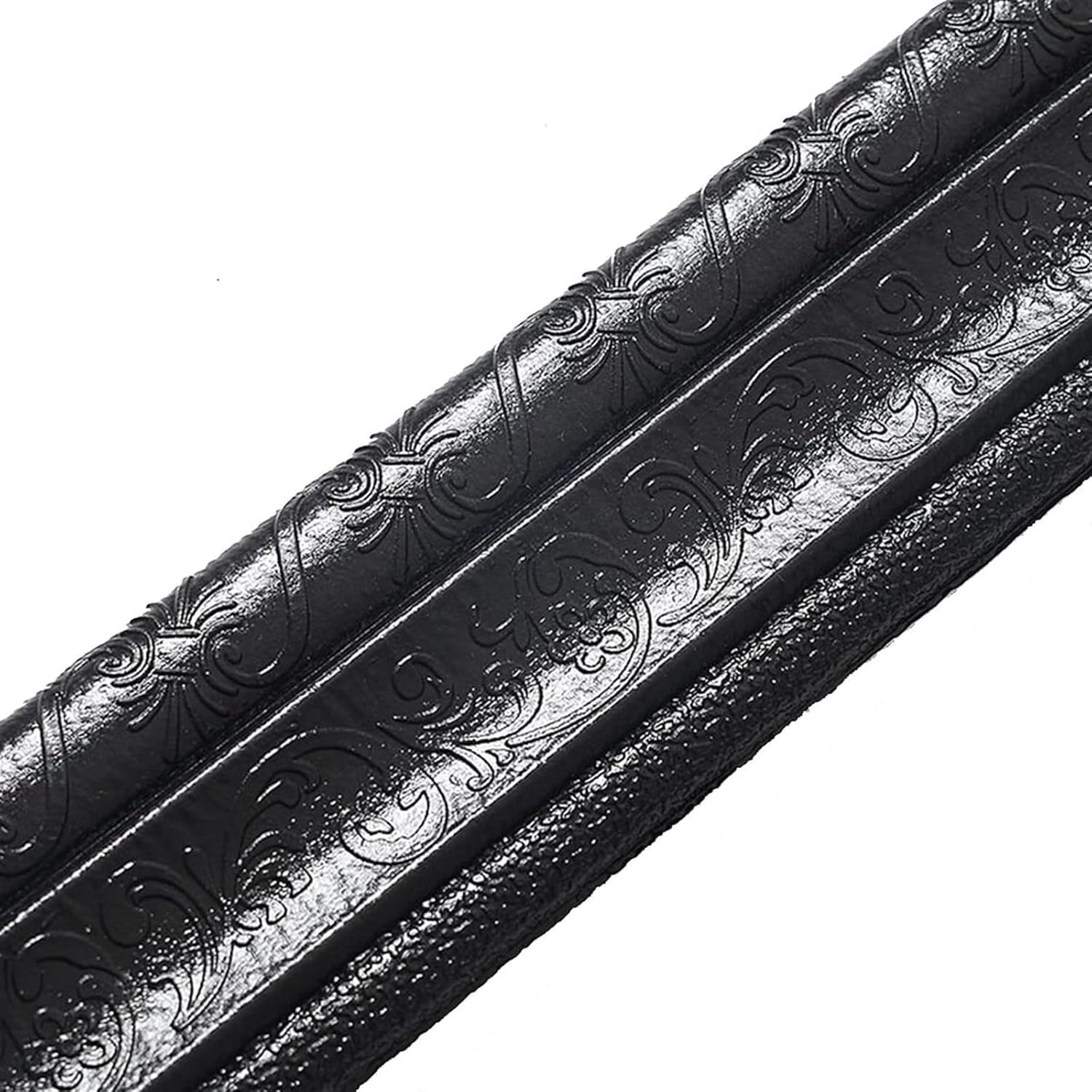 k3Mq9Rw Self Adhesive Corner Protectors Self-adhesive Foam Skirting Boards, Wall Mouldings And Decorative Strips(Schwarz)