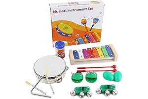 EASTROCK 13 Pcs Musical Instrument Set: Gift of Musical Inspiration for Young Musicians