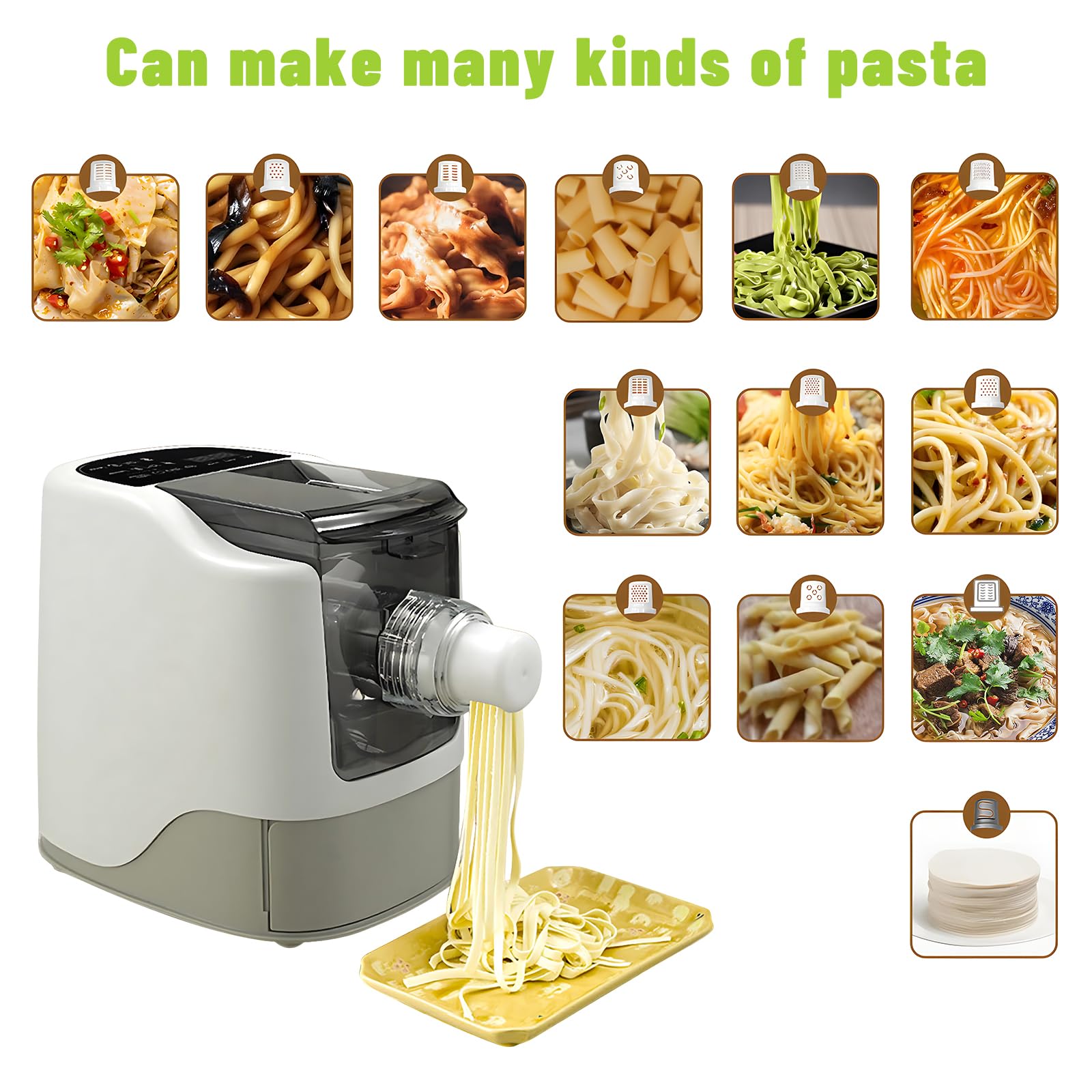 Macchina Per La Pasta Elettrica Automatica - 9 Forme Diverse, Capacità 500g - Per Pasta Fresca E Gnocchi - Foto 10