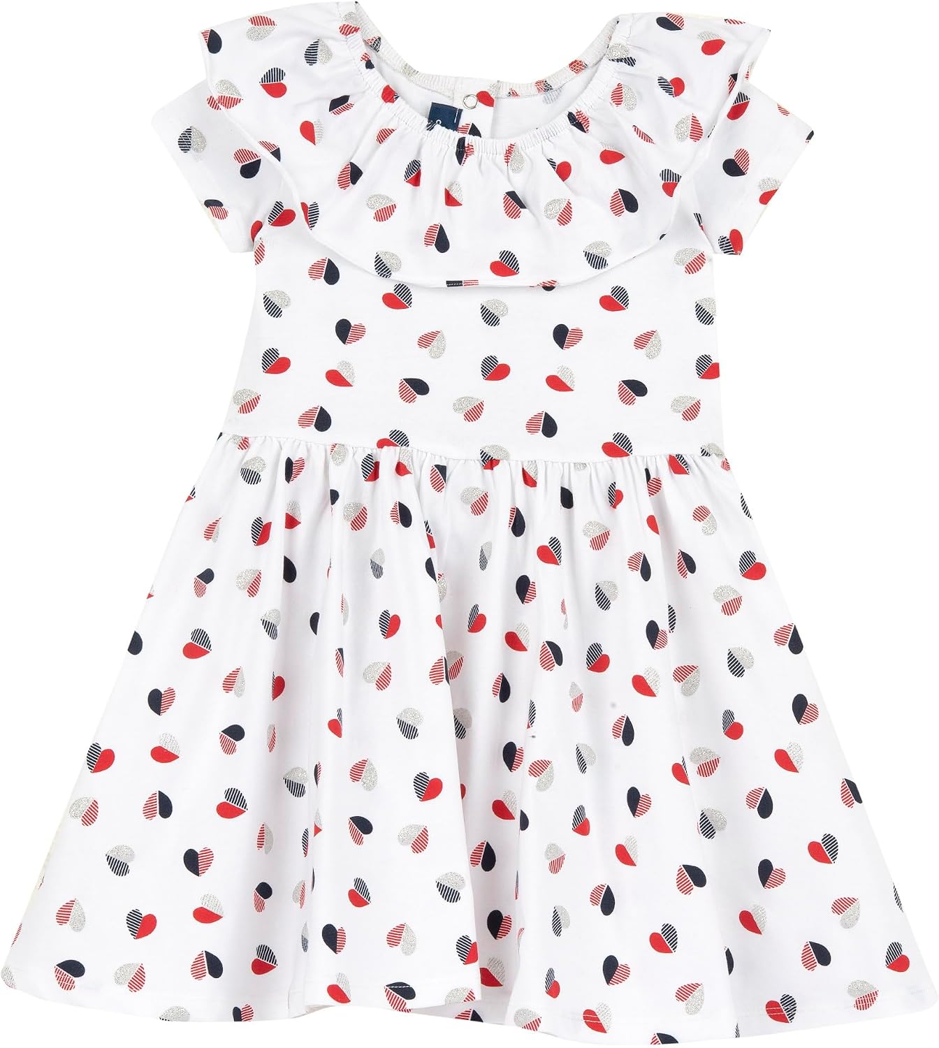 Chicco, Girls’ Dress with Short Sleeves, Light Cotton, Girls’ Clothing, Designed in Italy