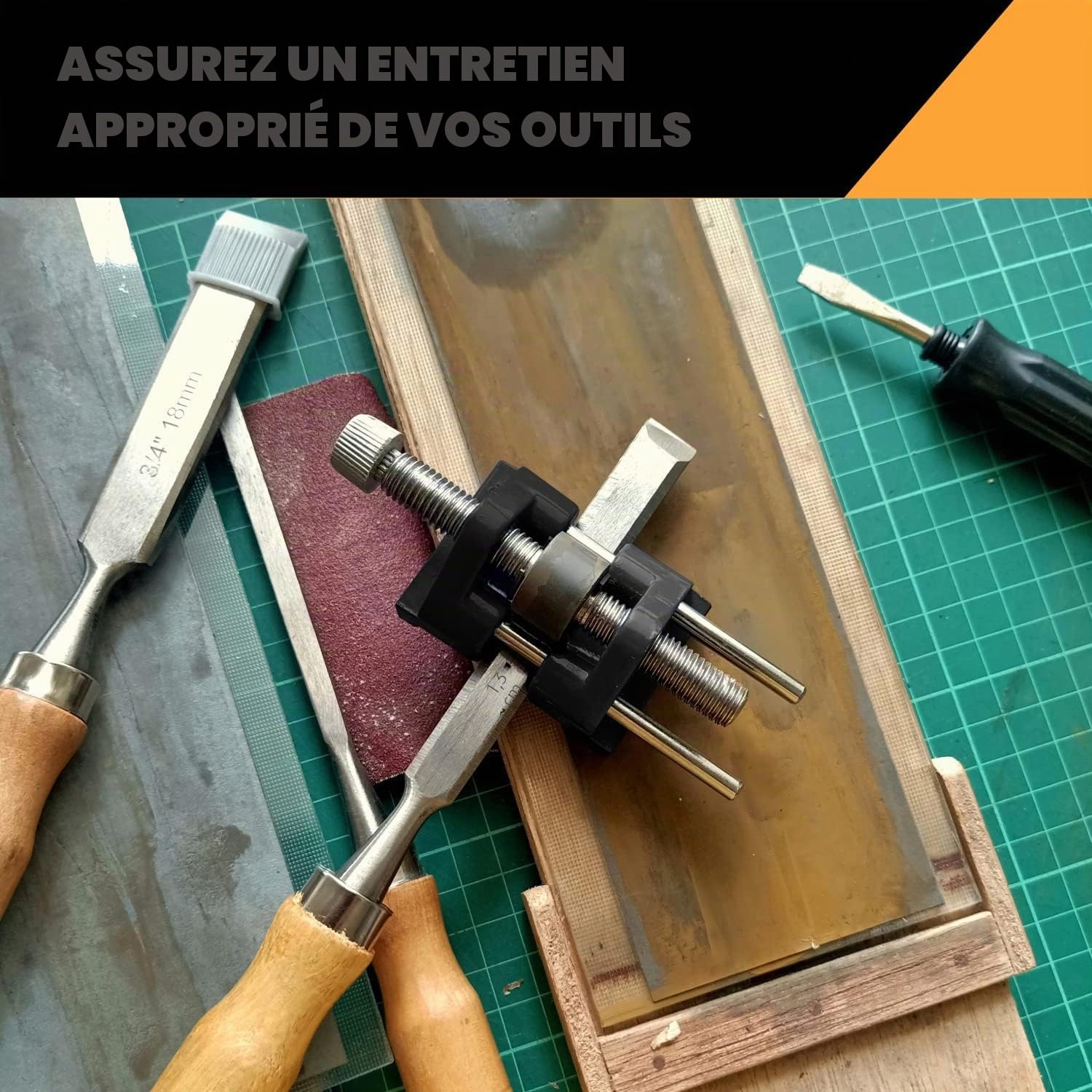 KNIFEPLANET couteau set 400/1000 pierre affûtage et 3000/8000-grit professional, safe affûteur whetstone comprend aplanissement, base de bambou et 2 nonslip en caoutchouc