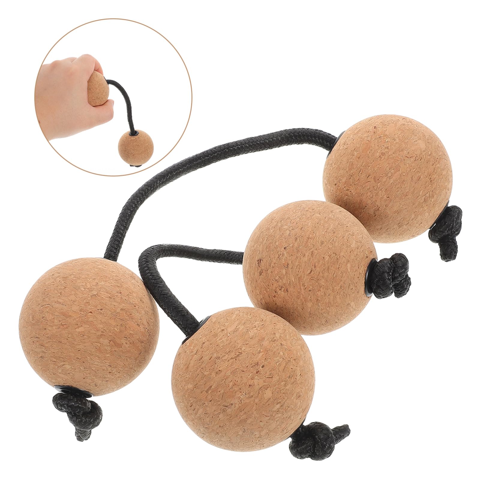 2 Paires de Kashaka Instrument de Percussion à Double Boule