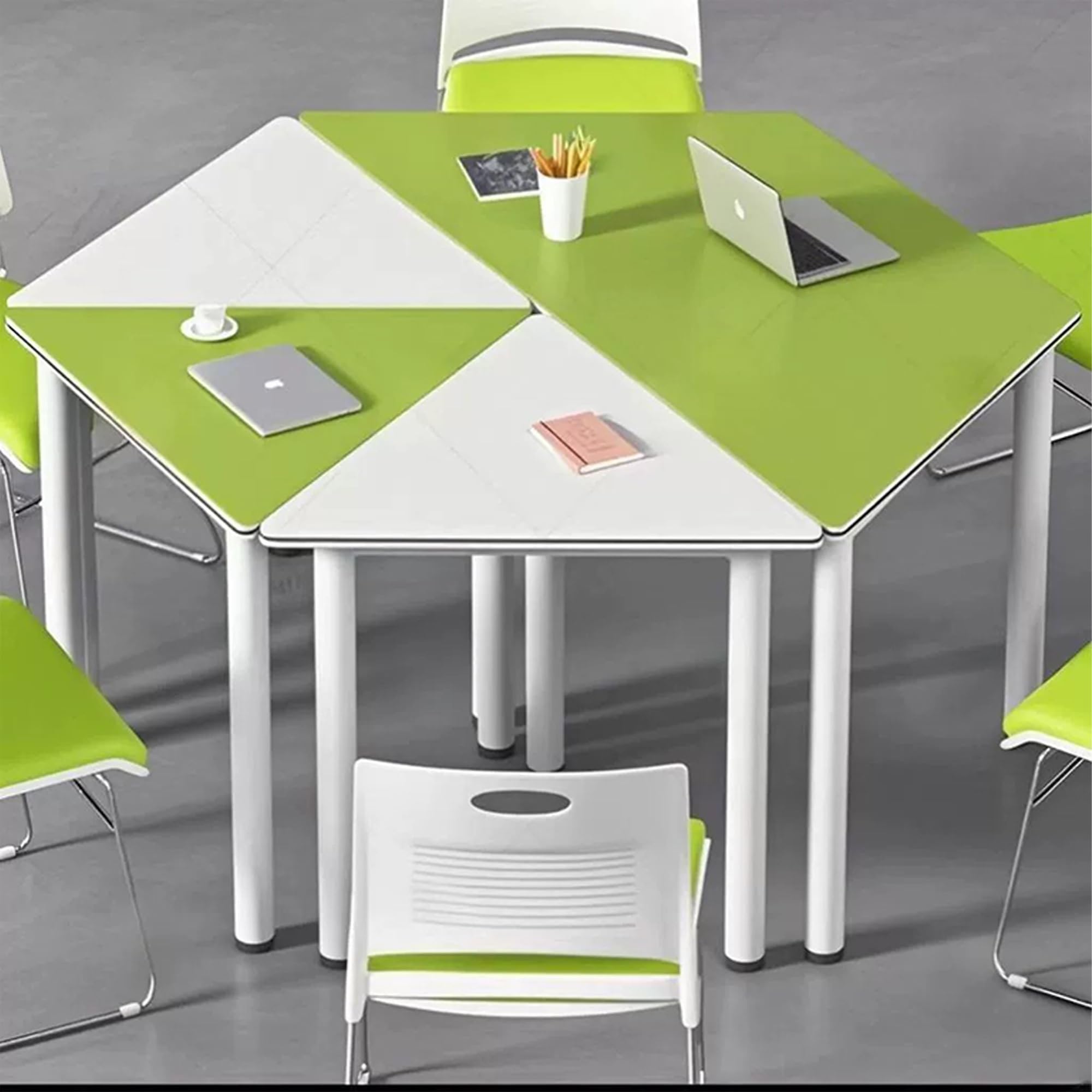 Mobile Group Activity Desk - Triangular/Hexagonal Table for Maker Classroom, Conference &amp; Science Experiments(K1.4)