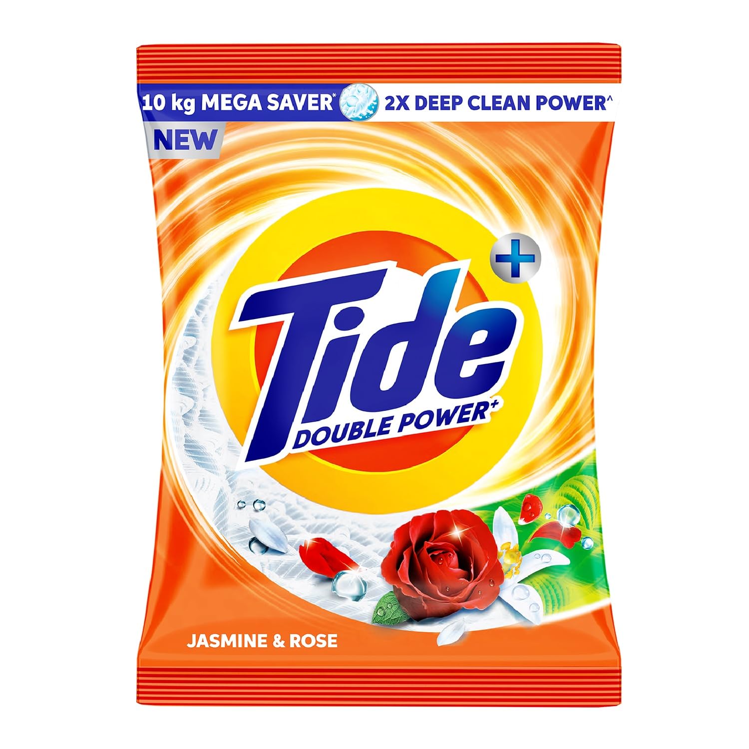 Tide Plus Double Power Detergent Washing Powder Jasmine & Rose 7kg + 3kg FREE