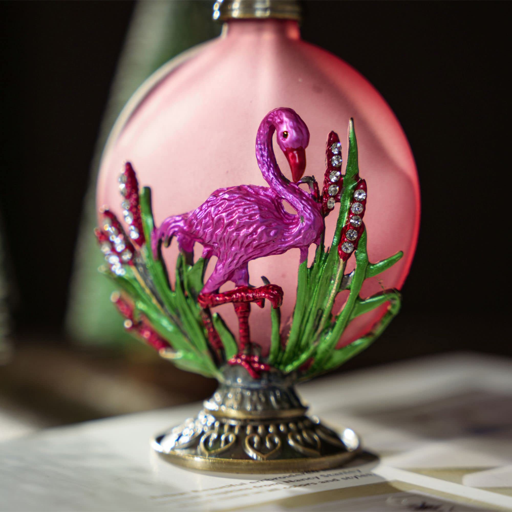 Amazon.co.jp: ピンクフラミンゴ ヴィンテージ香水ボトル 詰め替え可能