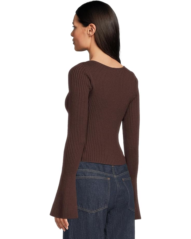 Madewell Ribbed Merino Flare Sleeve Vneck Clari - #3 of 5