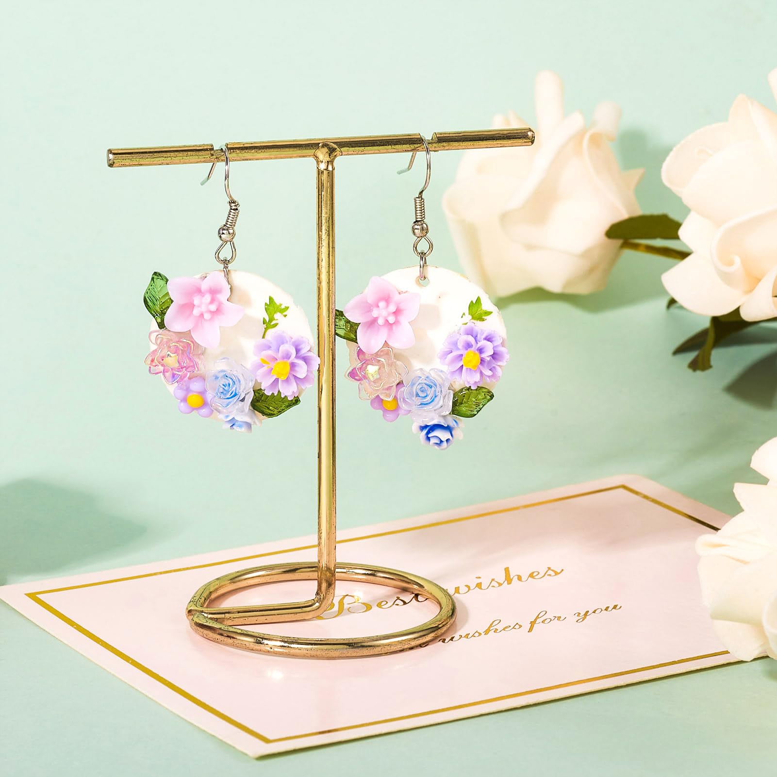 90pcs Glow In Dark Flower Resin Cabochons - 10mm Daisy Flatback Charms For Nail Art & DIY Crafts