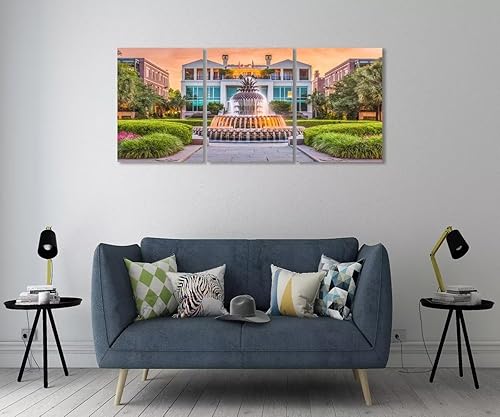 Miniatura 3 de Charleston Carolina del Sur de Estados Unidos para sala de estar, dormitorio, decoración del hogar, parque frente al mar de Estados Unidos, fuente