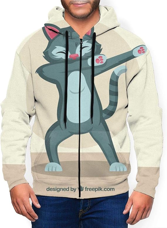 Amazon Co Jp かわいい猫を軽くたたく パーカー メンズ トレーナーパーカー おしゃれ ジッパー フーディ スウェットパーカー 長袖 フード付き ポケット付き プルオーバー カジュアル ライト パーカー ファッション