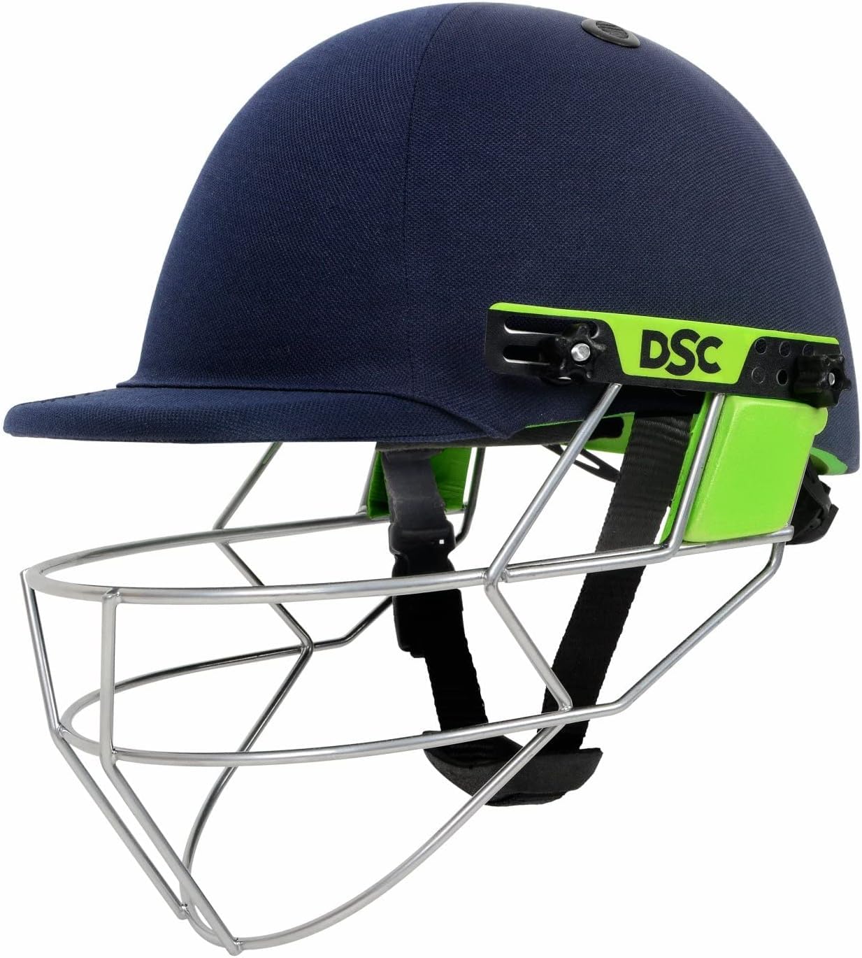 DSC EDGE PRO Cricket Helmet for Men & Boys (Adjustable Steel Grill | Head Fit Adjuster |Color: Navy Blue | Light Weight | Size-XL