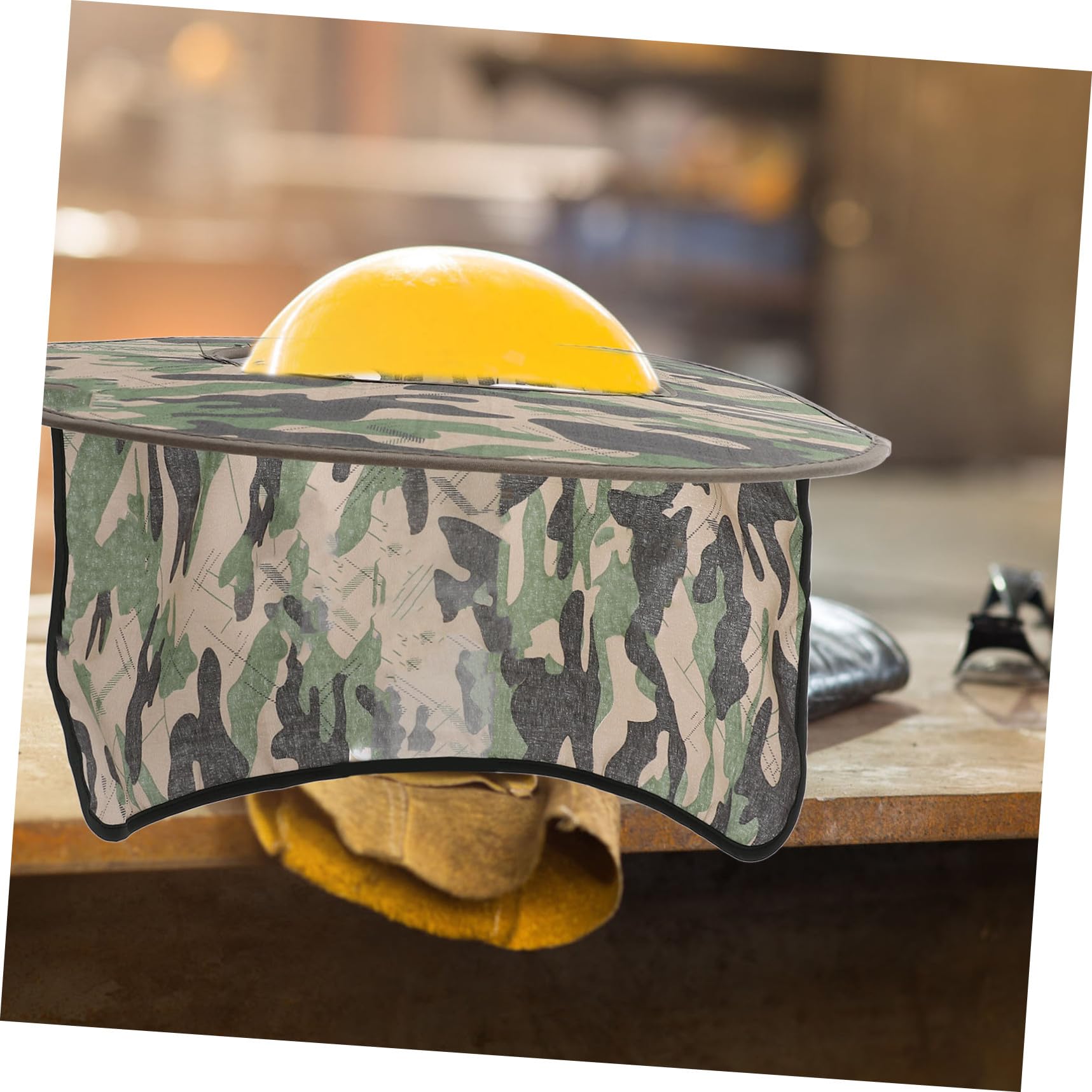 GALPADA Sombrero de Seguridad con Solar para Casco de Construcción Protección UV Accesorio Transpirable y Reflectante para Actividades y Construcción