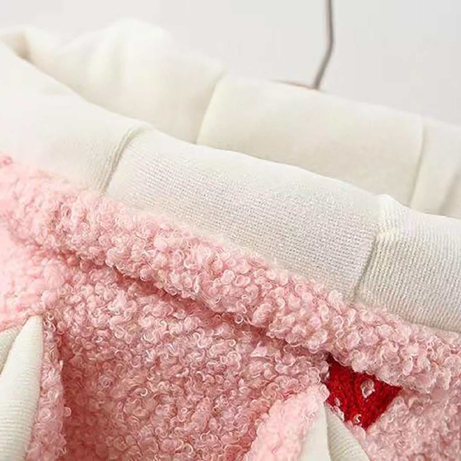 Abrigo cálido para niños pequeños, Abrigo Grueso de Pelo Largo para niñas, Capa con Cremallera y Orejas de Conejo, Abrigo Largo con Capucha para otoño e Invierno