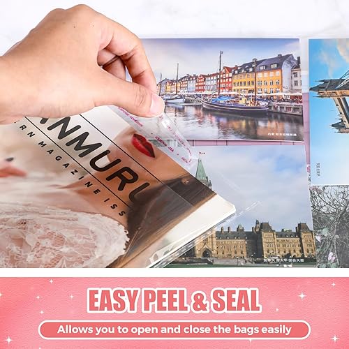 Miniatura 4 de 1500 bolsas de polietileno resellables transparentes de 8 x 10 pulgadas para obras de arte, impresiones artísticas, fotos, postales, carteles,