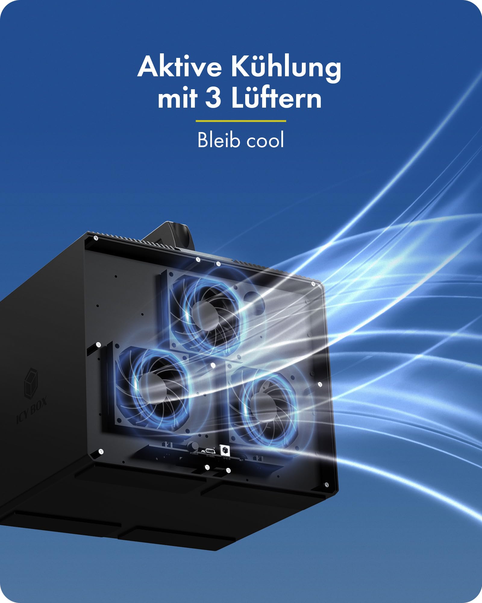 ICY BOX 10-Fach Gehäuse, HDD/SSD 2,5"/3,5", SATA, USB-C, IB-3710-CU31