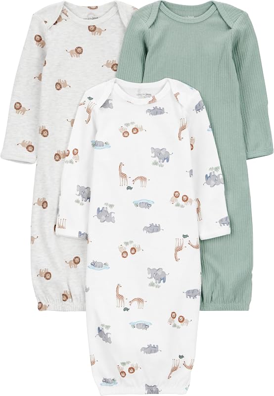 Baby Boys 3-pack Cotton Sleeper Gown