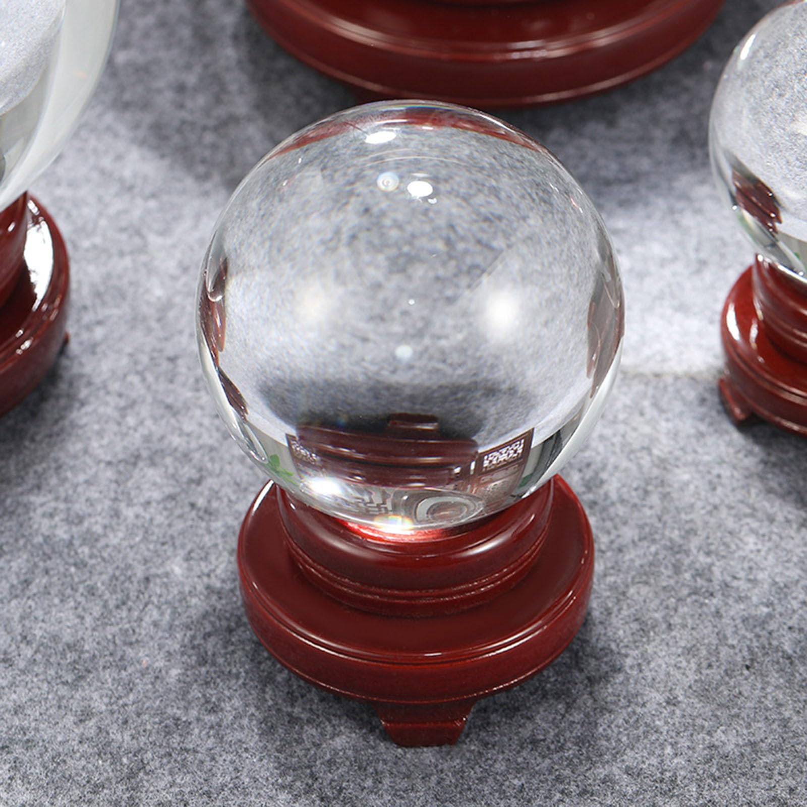 Sfera decorativa in vetro, accessorio fotografico for meditazione(15cm)
