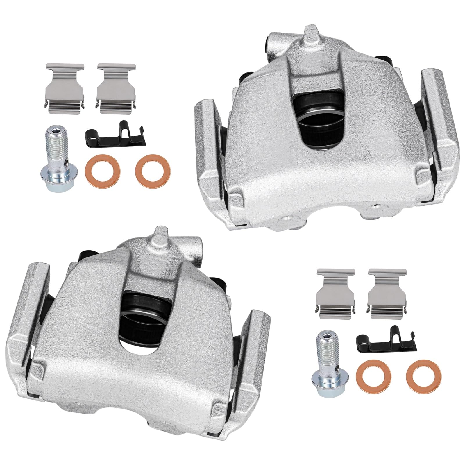 cciyu Front Left &amp; Right Brake Calipers With Bracket 18B4949 18B4948