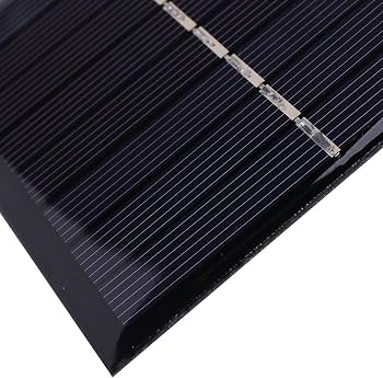 Pannello Solare 1W 4V In Silicio Policristallino, 90x90mm, Per Ricaricare Due Batterie AA, Leggero E Compatto Per Esterno E Fai-da-te