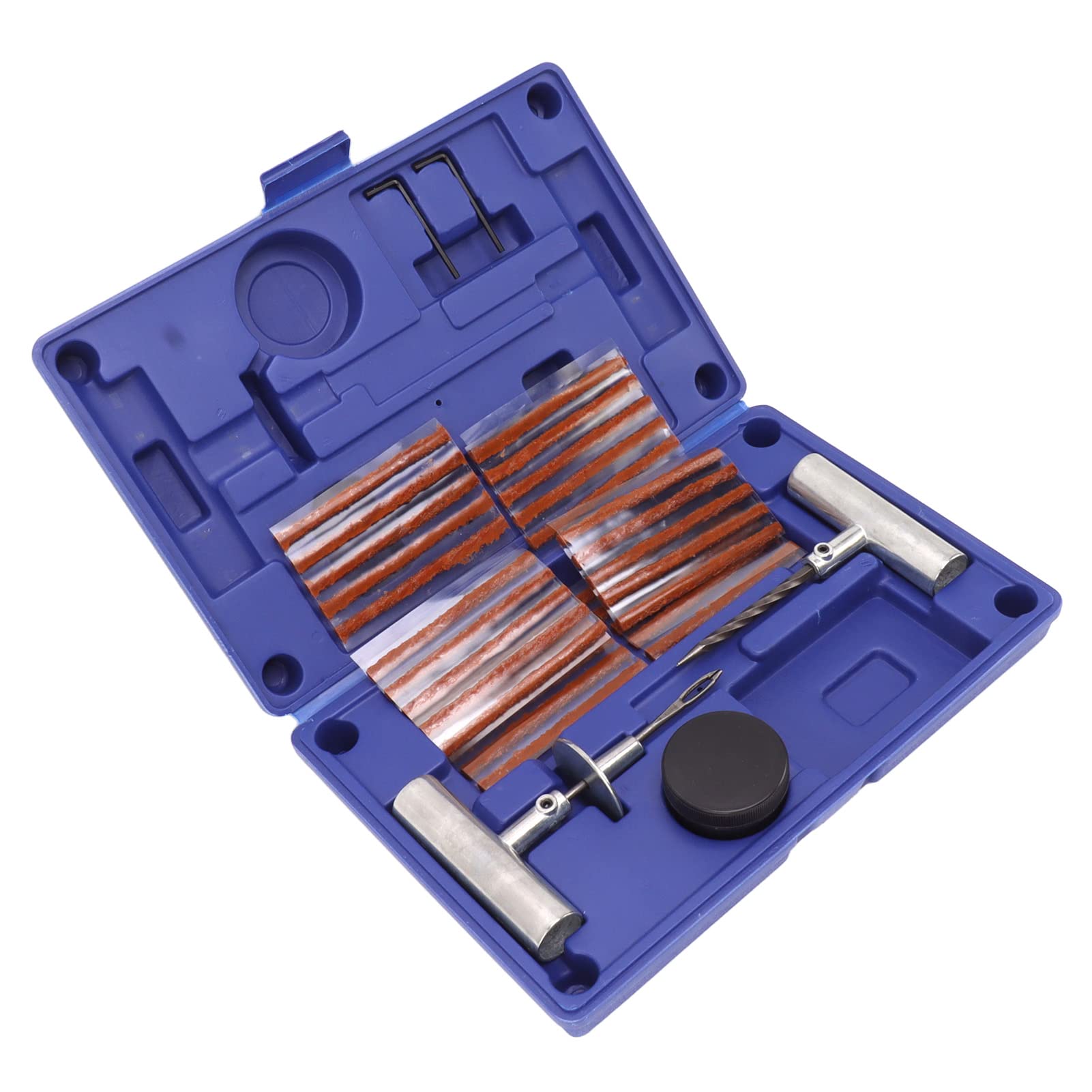 Kit Universale di Riparazione Pneumatici, Acciaio Premium, Strumento Essenziale per Veicoli di Emergenza, Adatto per Auto, Camion, Motociclette e ATV