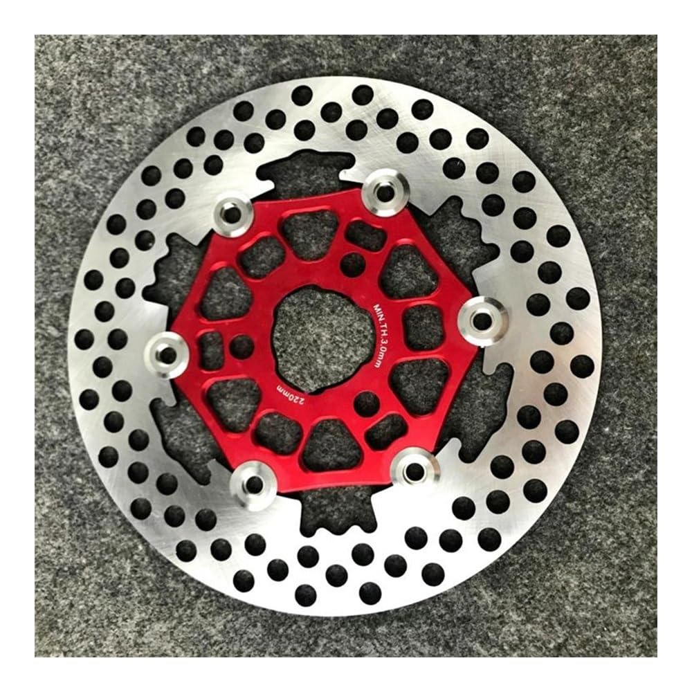 moto Rotore Disco freno posteriore Disco Freno Universale Flottante Per Moto, 220 Mm, Per Passo Del Foro 57, Per Scooter, Sportive, Accessori Di Ricambio