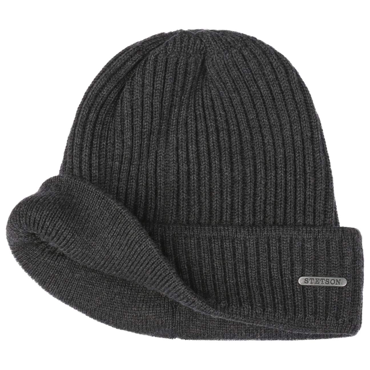 Stetson Parkman Bonnet en Tricot a Revers Fabrique en Italie Unisexe Automne Hiver