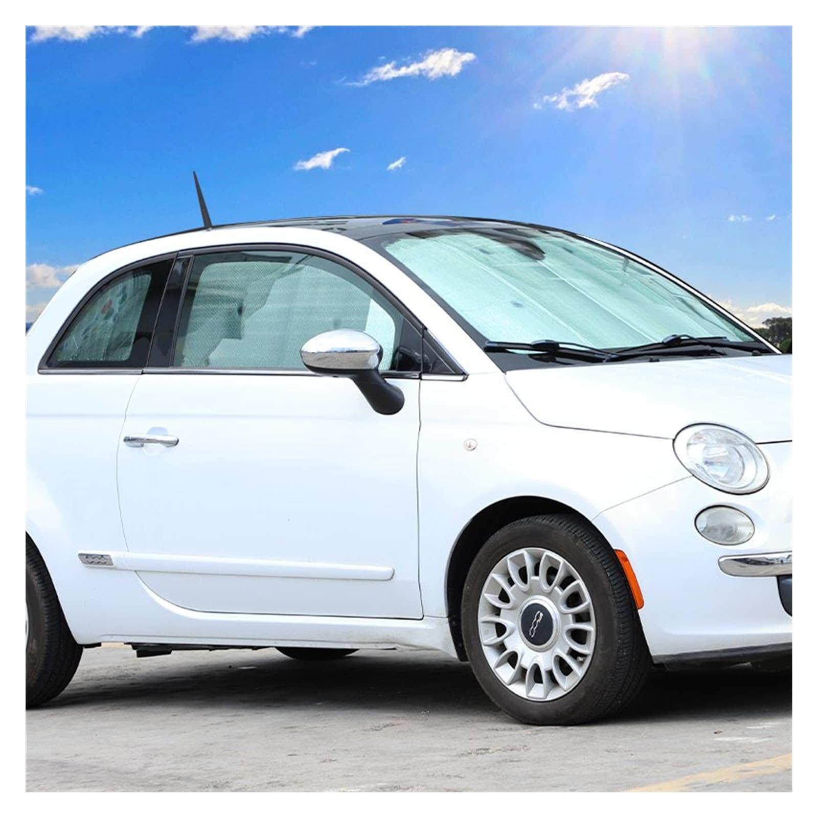 Amazon | 車のウィンドウシェード フィアット 500 2010 2011 2012 2013 