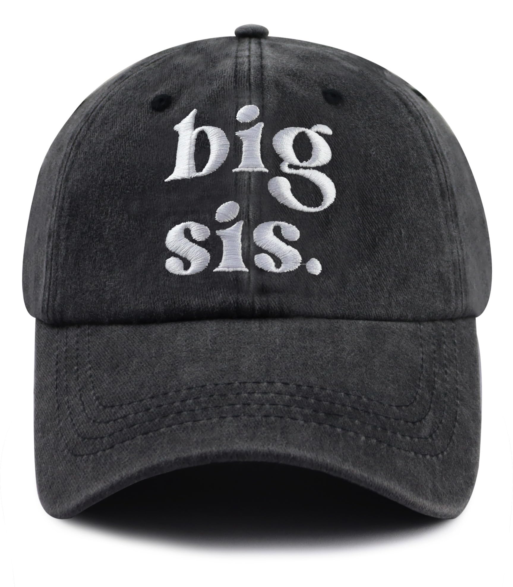 Big New Sister Brother Hats for Girls Boys, Adjustable Kids Baseball Cap